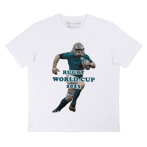 Rugby Ape - White T