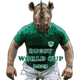 Rugby Rhino - White T