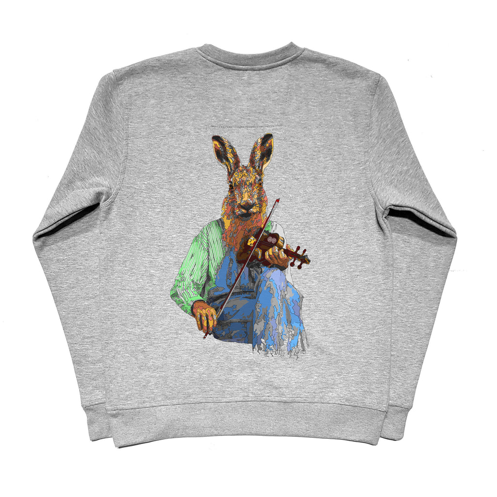 Fiddled Hare - Grey Sweatshirt