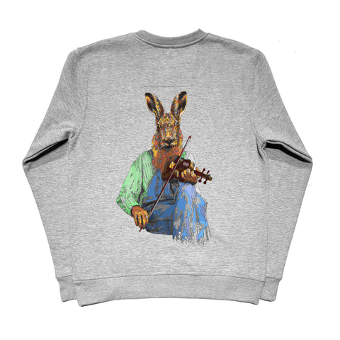 Fiddled Hare - Grey Sweatshirt