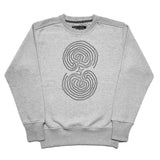 Lab Black Embroidery Grey Sweatshirt