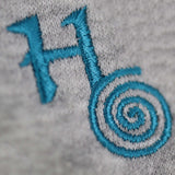 Grey Hoodie - Teal Logo