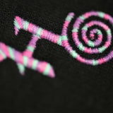 Black Sweatshirt - Pink Multi Logo