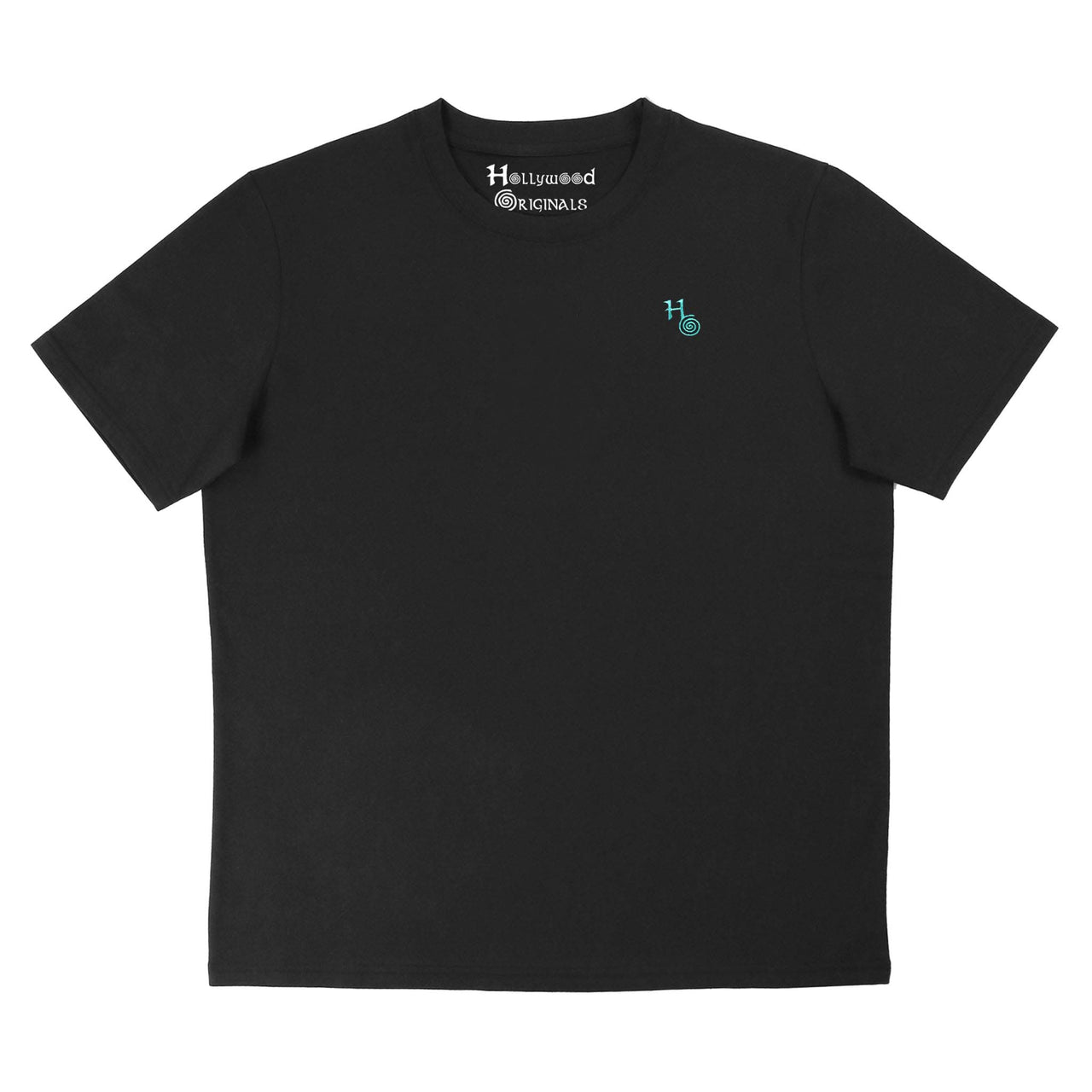 Black T-Shirt - Turquoise Logo